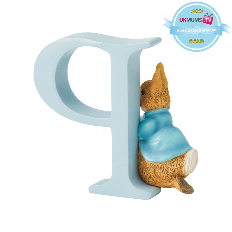 Enesco Beatrix Potter Alphabet Collection Letter P Peter Rabbit Arms