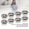 30pcs Metal Cord Lock End Toggle Double Hole Spring Stopper