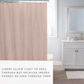 Bath Bliss 2 Pack PVC Heavy Weight Shower Curtain Liner | 4G | 70" x 72" | Rust Resistant Copper Grommets | Magnetic Hem | Taupe