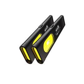 WARSUN T7 EDC Flashlight, Compact Multi-Mode Pocket LED Flashlight, USB-C Rechargeable, IPX4, Dual Material, Red/Blue Strobe