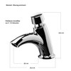 Sanixa MC2014 Washbasin Tap Time-Controlled Self-Closing Cold Water Mixer Tap