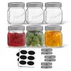JoyJolt JoyJolt 8 Oz Mason Jars With Lids, Labels and