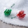 THE TWIDDLERS - 500 Pack Plastic Green Bauble Hooks Hangers