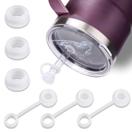 AIERSA 3Pcs Spill Stopper for YETI Cup Straw Lid, and 3Pcs Straw Cover Cap Toppers Suitable for Yeti Cup Accessories for 20, 16, 24, 25, 26, 35,42 oz Tumbler, Silicone, Leak Proof