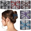Wanmu 5 Pcs Stretchy Magic Hair Comb, Elastic Double Comb