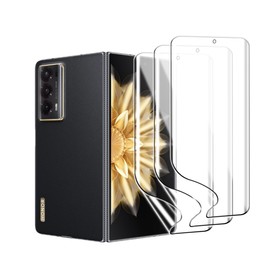 nvskvd Protective Film for Honor Magic V2, Pack of 3 TPU Screen Protectors, Clear HD Soft Hydrogel Film, HD Transparent TPU Hydrogel Film