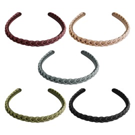 5PCS Braided Headbands Hair Ties for Women Trip Accessories Broken Hair Organizer Plain Headbands