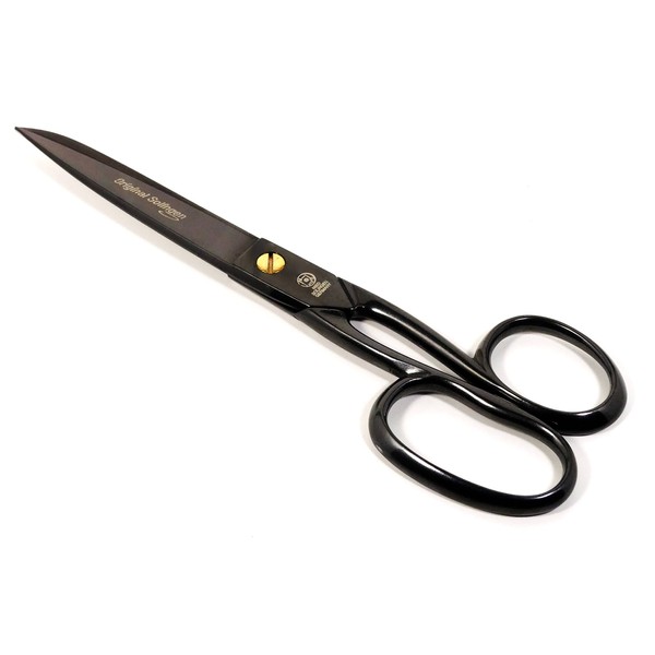 NTS-Solingen Black Edition Scissors, Kitchen Scissors, All-Purpose Scissors, Household Scissors, 18 cm - 7.0 Inches, Black Burnished as Rust Protection, Super Sharp, Made in Solingen