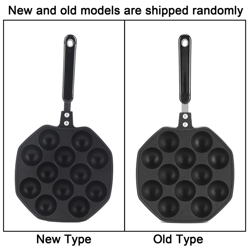 12 Cavities Aluminum NOn stick Takoyaki Grill Pan Plate Octopus