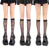 Getrays Women's High Socks, 3-Pair Set, Sheer, Breathable, Sheer Socks