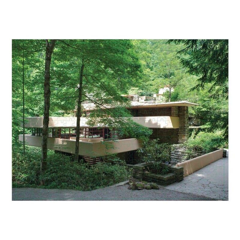 Galison Frank Lloyd Wright Fallingwater 2 Sided 500 Piece Puzzle