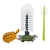 Turtle Brush with Strong Suction Cup,Turtle Back Clean Brush to