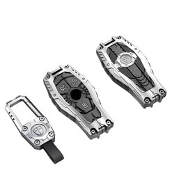 BFDDPPM Heavy Metal Key Fob Cover Case Protector Suitable for Keychain, Accessories for C E S M CLS CLK G Class Protector Shell