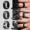 ThunderFit - Anillos de bodas de silicona, paquete de 7