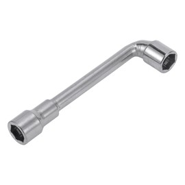 HEROFFIX 1 Pcs Socket Wrench Spanner Socket Remover 12.7x3.3cm Carbon Steel Hexagon 12mm for Car Motorcycle Dirtbike Repair L Shaped Wrench Sleeve Double Ended