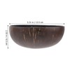 HEMOTON Coconut Bowls Decorative Bowl Natural Coconut Shell Bowl Decorative