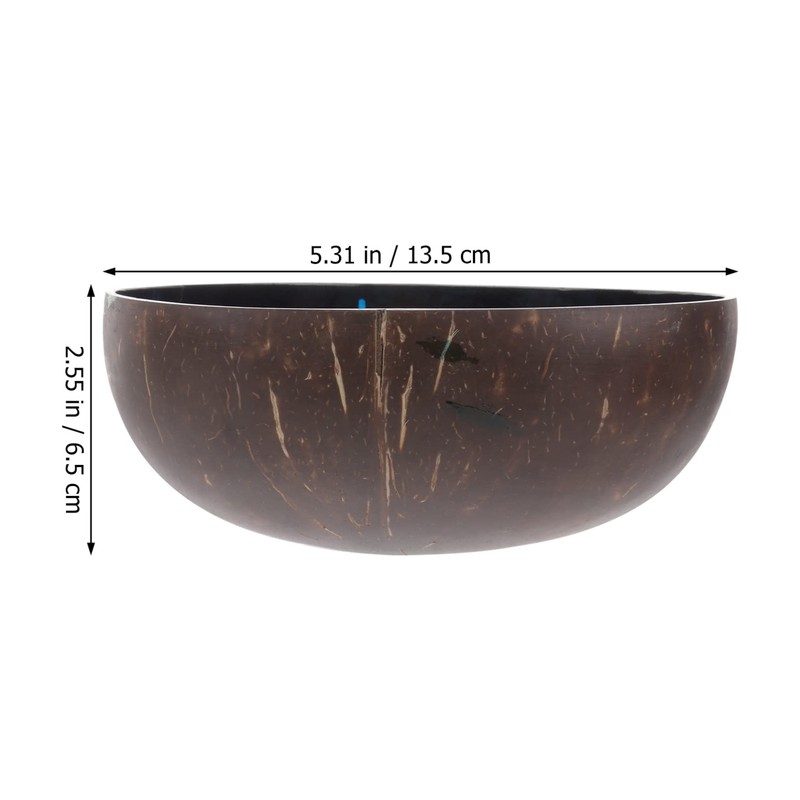 HEMOTON Coconut Bowls Decorative Bowl Natural Coconut Shell Bowl Decorative