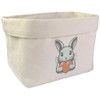 Large 'Pastel Sweetheart Bunny' Canvas Organiser/Storage Bag (OR00033491)