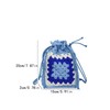 LUNIQO Handmade Crochet Crossbody Bag for Women Woven Shoulder Handbag