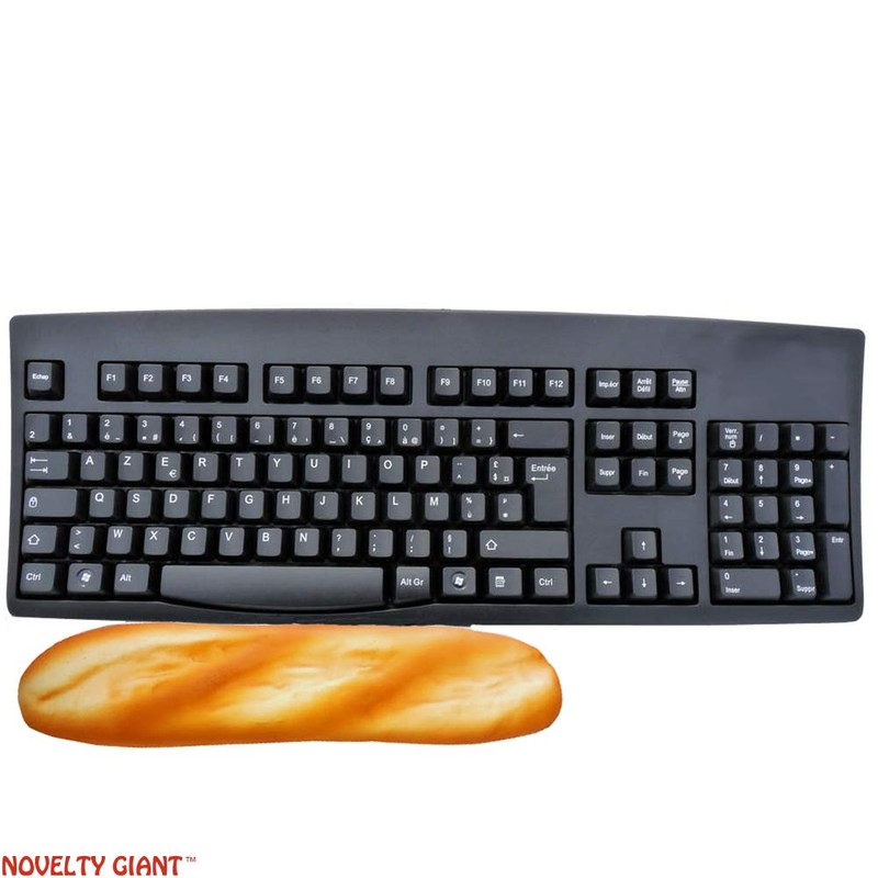 Fake French Baguette Loaf Squeezable Foam Bread 2 PK