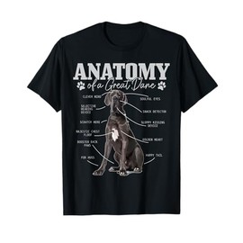 Anatomy Of A Great Dane Funny Cute Dog Mom Dad T-Shirt