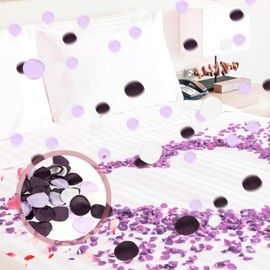 oruola 200pcs Flower Petals for Wedding,Flower Girl Petals,Silk Rose Petals,White Flower Petals and Purple Rose Petals for Wedding Bridal Shower Decor Aisle Scatter Dinner Table Party Decor 3 Color