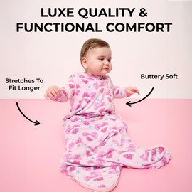 Posh Peanut Baby Wearable Blanket - Newborn Sleeveless Ruffled Sleep Bag - Viscose from Bamboo Infant Wear - 1 TOG