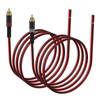 J&D RCA to Speaker Wire Adapter, 2 Pack 20AWG 2