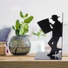 Wrought Iron Figure Book Stand Readers Book Stand Bookshelf Ornaments