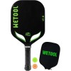 Edgeless Pickleball Paddle Carbon Fiber Thermoformed Unibody Textured w/ Cover
