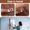 CHGCRAFT 180 Pcs Foam Board Hangers Nailess Wall Hanger Picture