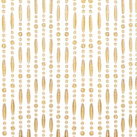 HYVAKUPPA Acrylic Crystal Beaded Curtain 35.5x79inches 45 Strands Bead String Curtains Hanging Door Beads Wave Pattern Hanging Room Divider for Doorway Window Bedroom Home Decor