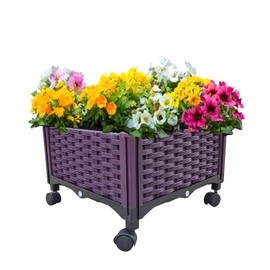 Dawot Raised Garden Bed on Wheels Raised Beds for Gardening Indoor and Outdoor Plants, Ideal for Flowers, Vegetables, Fruits, and Herbs