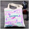 FEELMEM Ballerina Ballet Tote Bag Ballet Lovers Gift Ballet Canvas