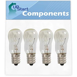 4-Pack WE05X20431 Dryer Light Bulb Replacement for General Electric DRSR495GG9WW Dryer - Compatible with WE4M305 Dryer Drum Light Bulb