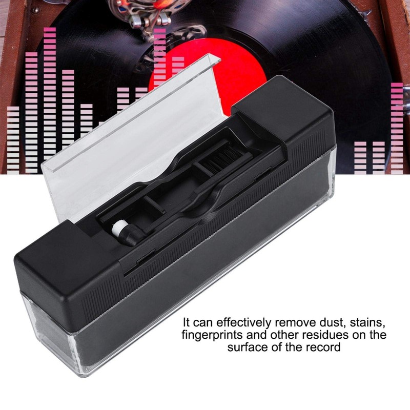Limpiador de Discos de Vinilo, Cepillo de Limpieza Antiestático para
