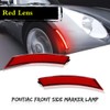 GTINTHEBOX Red Lens Red LED Front Side Marker Lamps Compatible