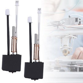 Hotend Kit for Anycbic Kobra 3, 3D Print Head Extruder Kit, Assembled Heating Block with 2 Pieces, 0.4 mm Nozzle, Brass Nozzle for Anycubic Kobra 3/ACE Pro, Pack of 2