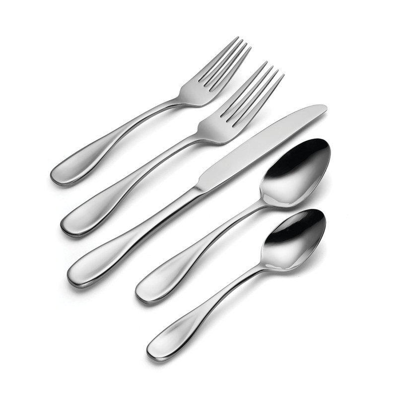 Oneida Silverware Set For 8, Voss 45-Piece Everyday Flatware Set