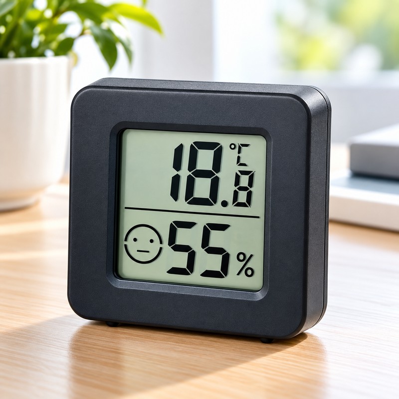 Mini Digital Thermometer Hygrometer for Indoor Rooms – Compact LCD
