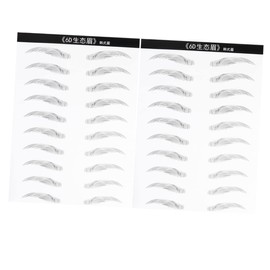 OHPHCALL 20 Pairs Eyebrow Stickers Brow Tint Durable Stencil Set Easy to Apply for Women