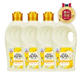 Aura Saffron AURA Container 1L Midnight Gold x 4 / 아우라 샤프란 AURA 용기 1L 미드나잇골드 x 4개
