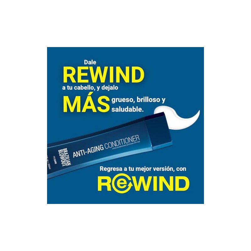 Shampoo Acondicionador Antifrizz Rewind Control Total Frizz Reparación Profunda Brillo