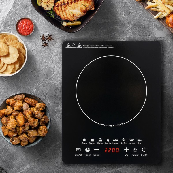 Unbranded 750w Portable Kitchen Countertop Induction Cooktop Burner Electric Hot