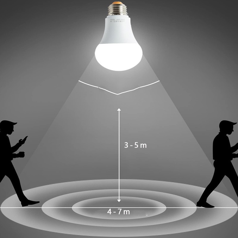 Radar Motion Sensor Light Bulb 12W (100-Watt Equivalent) E26/E27 6500K