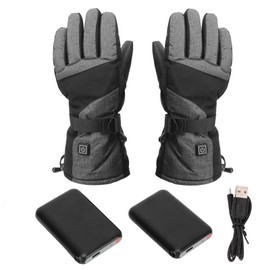 1Pair Electric Heated Gloves Warm Touch Screen Removable Graphene Heating Winter Gloves for Women Men for Outdoor