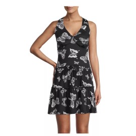 No Boundaries  2 PC SET Juniors MEDIUM Fitted Halter Tie V-Neck & Mini Skirt Flirty Style