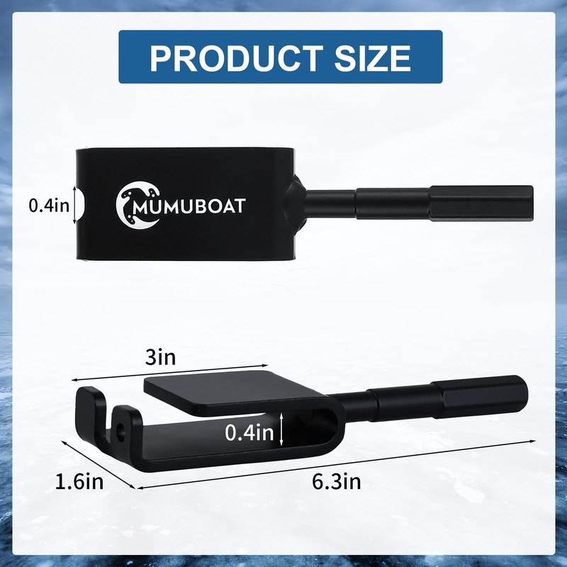 MUMUBOAT Ice Anchor Drill Adapter, Ice Fishing Shelter Accessories, Universal