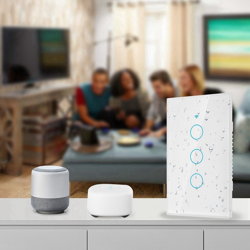 WiFi Touch Screen Switch Single Circle for Alexa for Google
