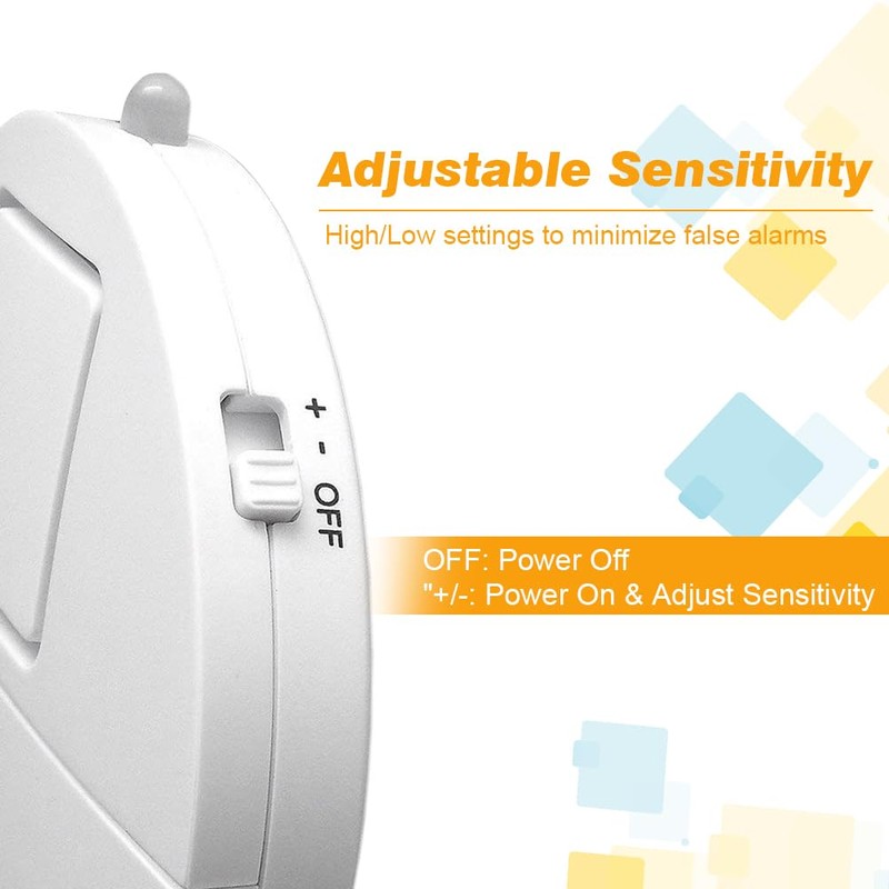 Window Alarm System 4-Pack - Ultra-Loud 120dB Alarms with Advanced